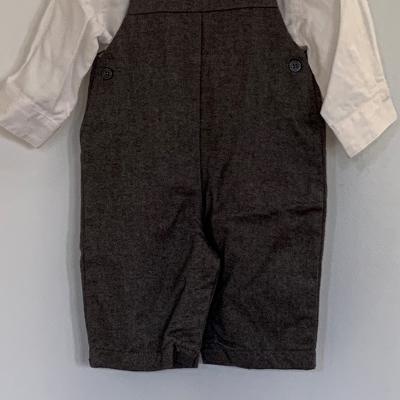 Threads (PB) 3-6 months overalls with white top - Picture 2 of 4